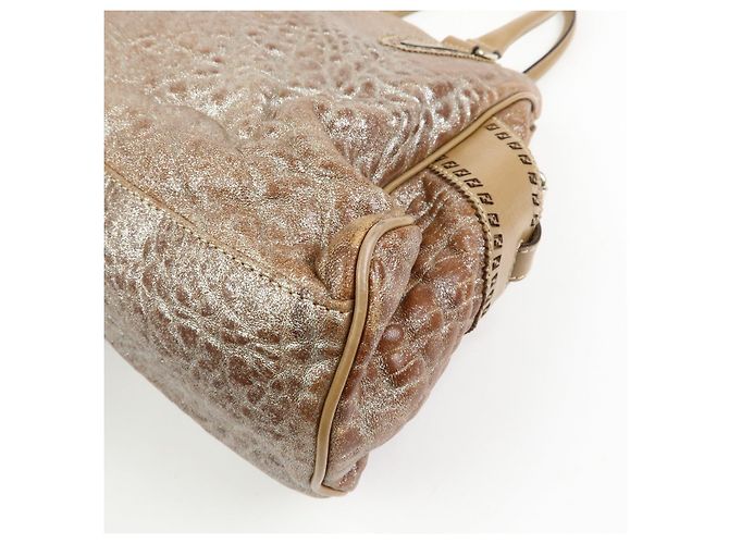 FENDI Borsa Tote Ethnico in pelle Borsa a spalla Camel 8BN162 - vista 14