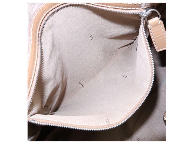 FENDI Borsa Tote Ethnico in pelle Borsa a spalla Camel 8BN162 - vista 20