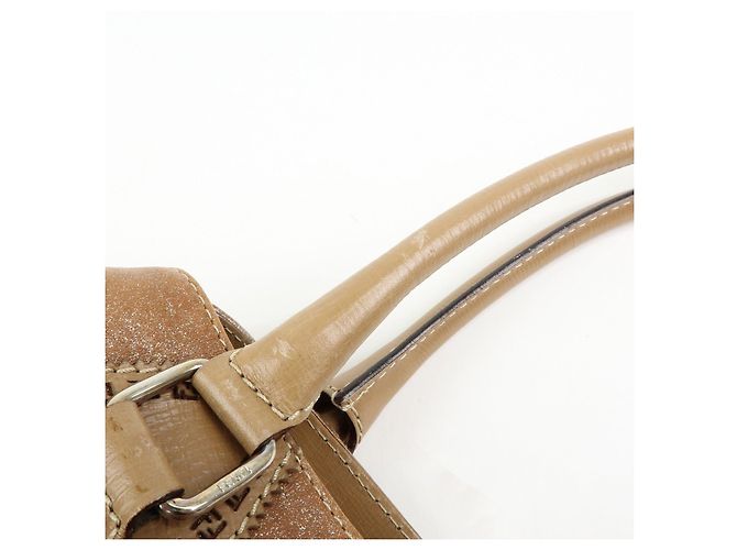 FENDI Borsa Tote Ethnico in pelle Borsa a spalla Camel 8BN162 - vista 7