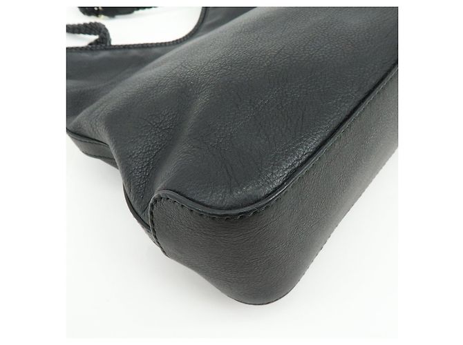 Borsa a tracolla GUCCI Marrakech in pelle Nera 257026 - vista 13