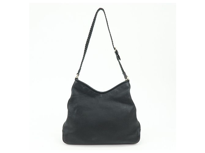 Borsa a tracolla GUCCI Marrakech in pelle Nera 257026 - vista 2