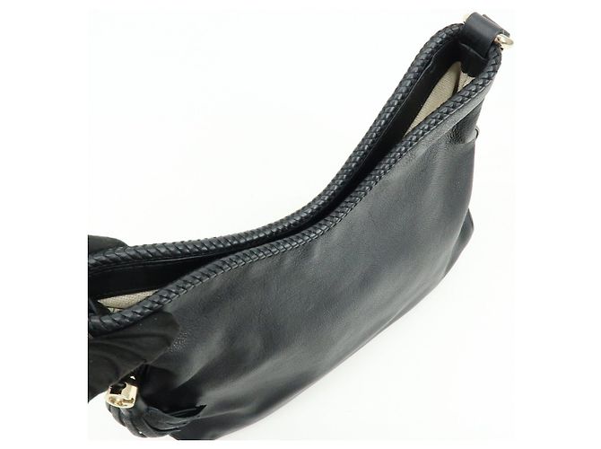 Borsa a tracolla GUCCI Marrakech in pelle Nera 257026 - vista 20