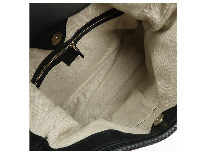 Borsa a tracolla GUCCI Marrakech in pelle Nera 257026 - vista 22