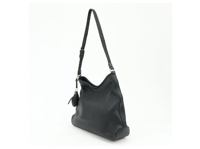 Borsa a tracolla GUCCI Marrakech in pelle Nera 257026 - vista 3