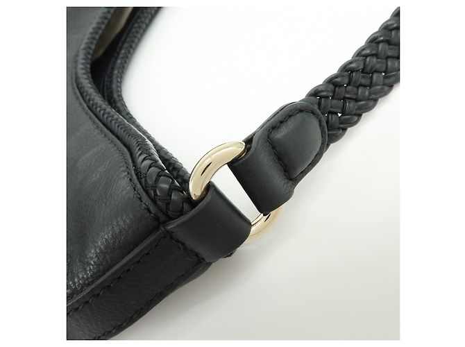 Borsa a tracolla GUCCI Marrakech in pelle Nera 257026 - vista 9
