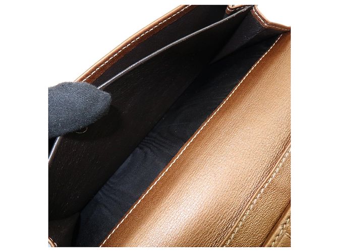 GUCCI Interlocking G GG Canvas Leder Long Wallet Light Brown - Ansicht 19