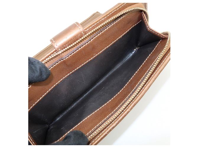 GUCCI Interlocking G GG Canvas Leder Long Wallet Light Brown - Ansicht 21