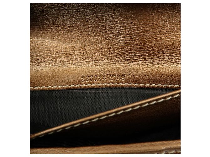 GUCCI Interlocking G GG Canvas Leder Long Wallet Light Brown - Ansicht 23
