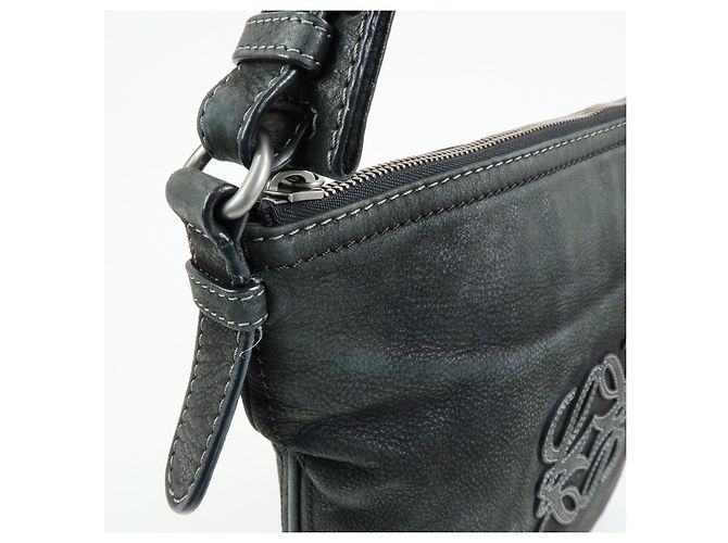 Borsa a tracolla LOEWE Anagram in pelle di vitello Nero - vista 16