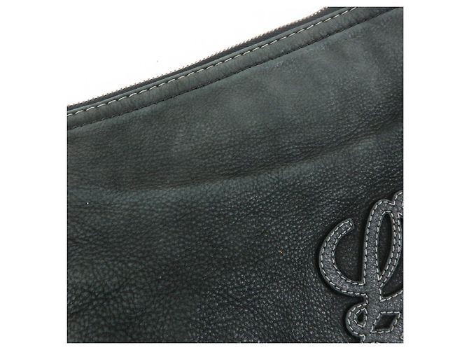 Borsa a tracolla LOEWE Anagram in pelle di vitello Nero - vista 17