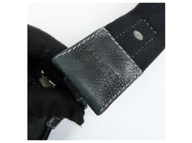 Borsa a tracolla LOEWE Anagram in pelle di vitello Nero - vista 7