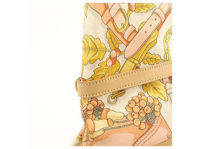 Borsa a spalla LOEWE Scarf Design in tela e pelle Beige Pink - vista 13