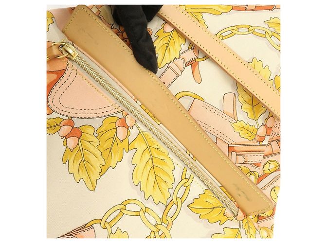 Borsa a spalla LOEWE Scarf Design in tela e pelle Beige Pink - vista 19