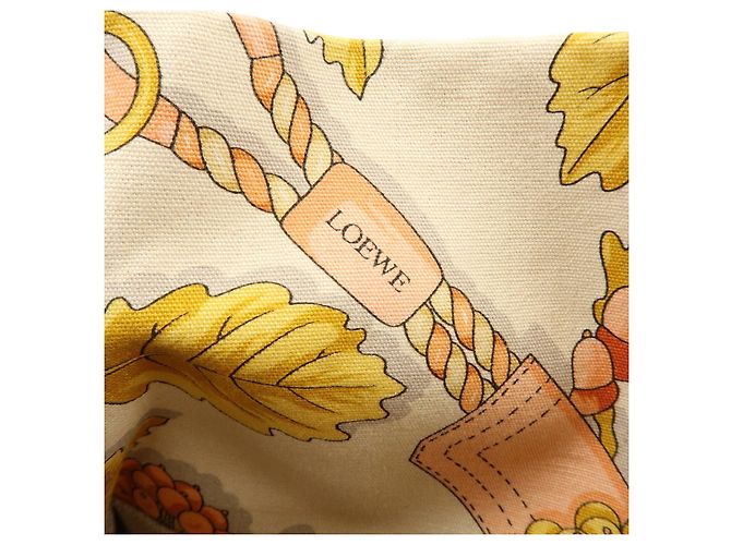 Borsa a spalla LOEWE Scarf Design in tela e pelle Beige Pink - vista 23