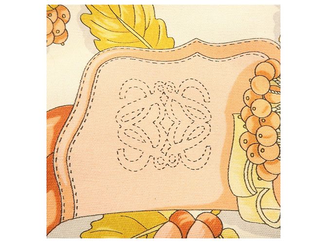 Borsa a spalla LOEWE Scarf Design in tela e pelle Beige Pink - vista 24