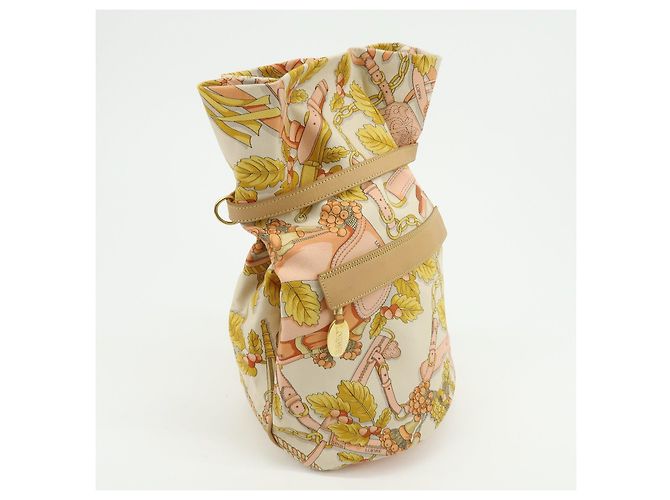 Borsa a spalla LOEWE Scarf Design in tela e pelle Beige Pink - vista 4