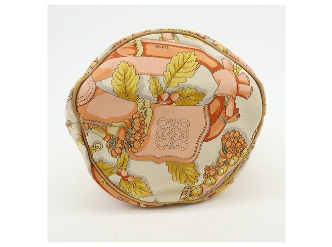 Borsa a spalla LOEWE Scarf Design in tela e pelle Beige Pink - vista 5