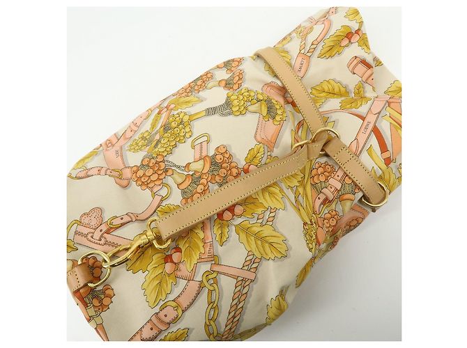 Borsa a spalla LOEWE Scarf Design in tela e pelle Beige Pink - vista 6