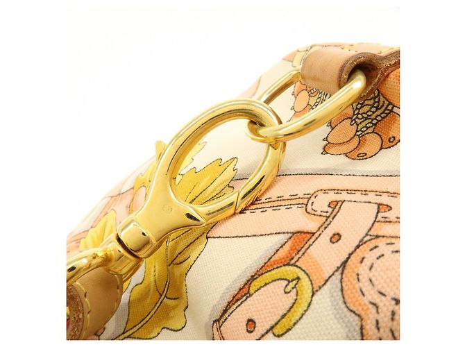 Borsa a spalla LOEWE Scarf Design in tela e pelle Beige Pink - vista 8