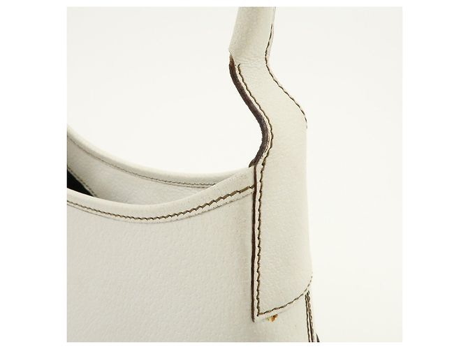 Salvatore Ferragamo Borsa a tracolla e borsa a mano Ferragamo in pelle Bianca - vista 16