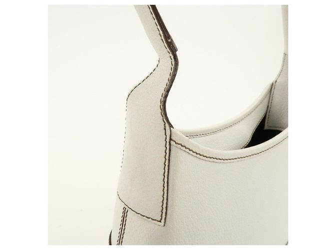 Salvatore Ferragamo Borsa a tracolla e borsa a mano Ferragamo in pelle Bianca - vista 17