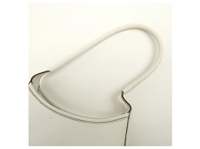 Salvatore Ferragamo Borsa a tracolla e borsa a mano Ferragamo in pelle Bianca - vista 6