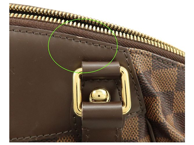 Borsa Louis Vuitton Damier Ebene Verona PM Marrone - vista 15