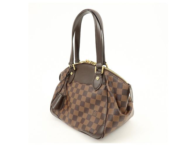 Borsa Louis Vuitton Damier Ebene Verona PM Marrone - vista 3