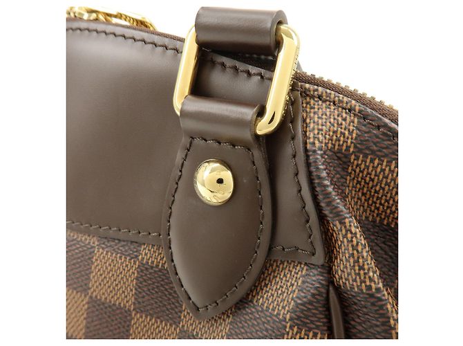 Borsa Louis Vuitton Damier Ebene Verona PM Marrone - vista 9