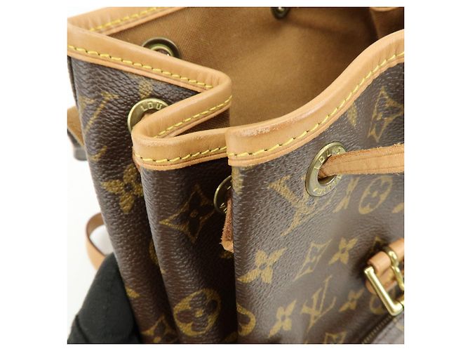 Zaino Louis Vuitton Monogram Montsouris MM Brown M51136 - vista 19