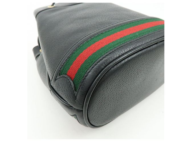 GUCCI Ophidia Sherry GG Marmont Borsa a Secchiello 2way Small Nero 610846 - vista 10
