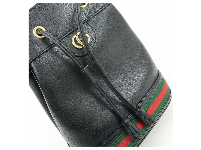 GUCCI Ophidia Sherry GG Marmont Borsa a Secchiello 2way Small Nero 610846 - vista 15