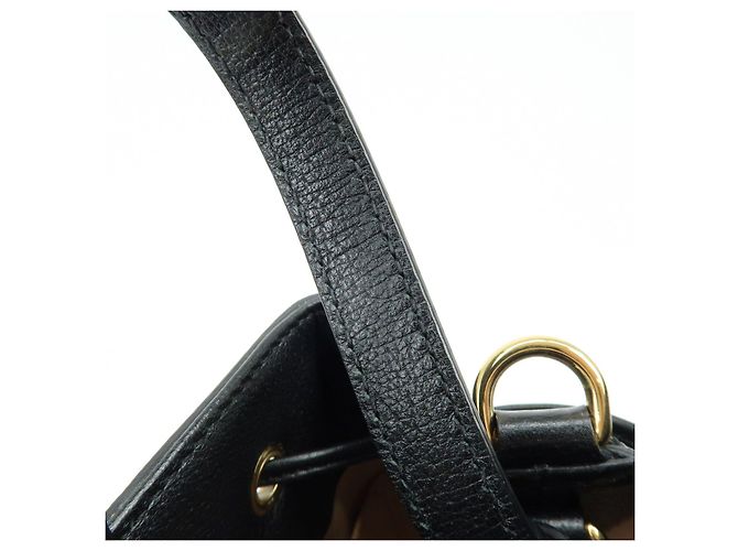 GUCCI Ophidia Sherry GG Marmont Borsa a Secchiello 2way Small Nero 610846 - vista 17