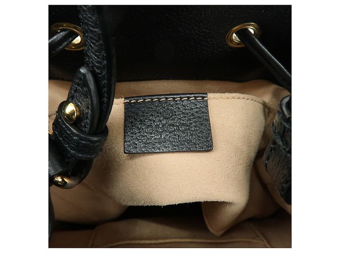 GUCCI Ophidia Sherry GG Marmont Borsa a Secchiello 2way Small Nero 610846 - vista 22