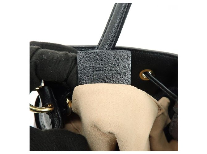 GUCCI Ophidia Sherry GG Marmont Borsa a Secchiello 2way Small Nero 610846 - vista 23