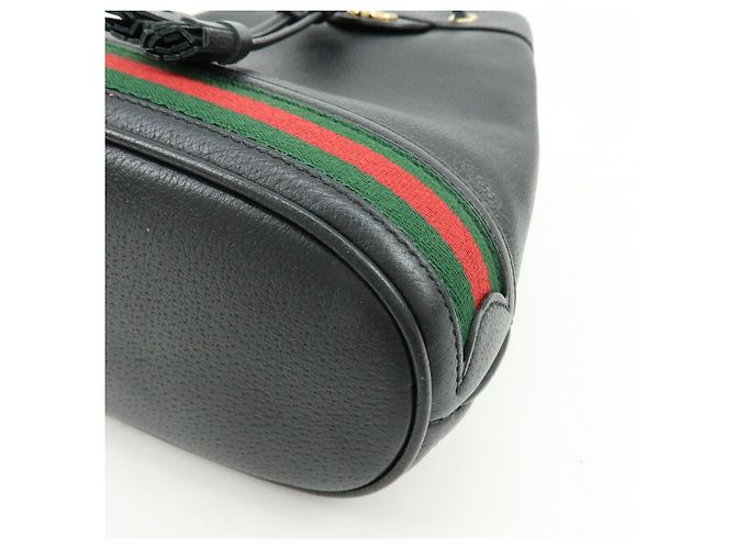 GUCCI Ophidia Sherry GG Marmont Borsa a Secchiello 2way Small Nero 610846 - vista 9