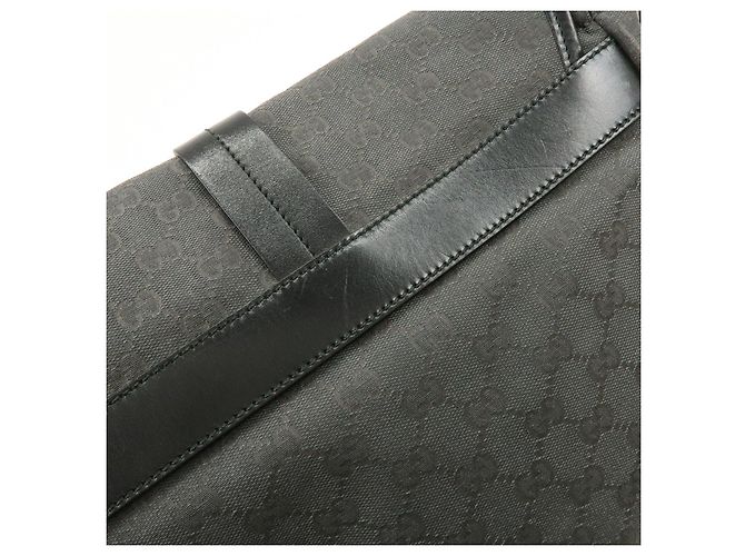 Borsa a tracolla GUCCI Crest GG Canvas Leather Grey Black 223680 - vista 14