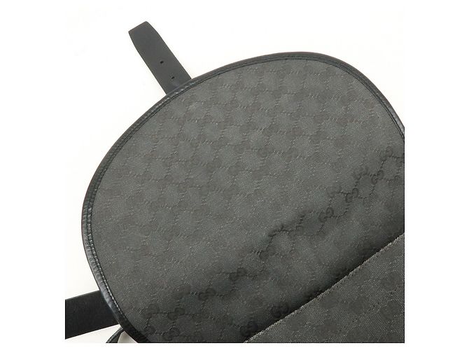 Borsa a tracolla GUCCI Crest GG Canvas Leather Grey Black 223680 - vista 18