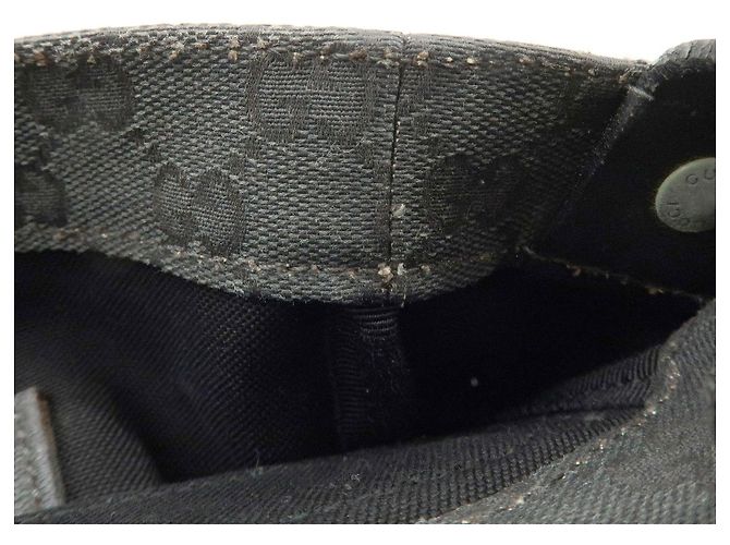 Borsa a tracolla GUCCI Crest GG Canvas Leather Grey Black 223680 - vista 22
