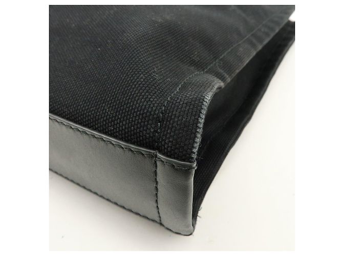 Borsa a tracolla e tote in pelle e tela logo JIMMY CHOO Nero - vista 10