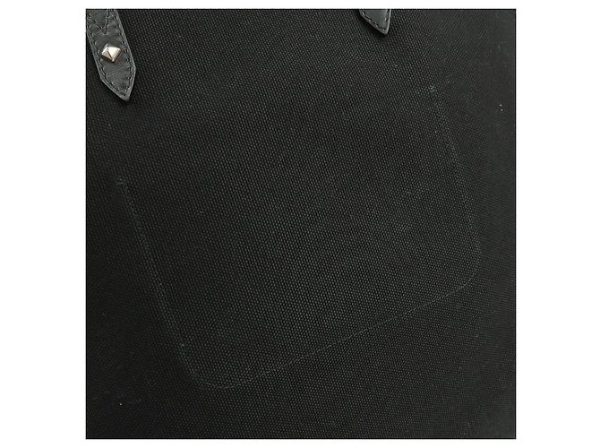 Borsa a tracolla e tote in pelle e tela logo JIMMY CHOO Nero - vista 17