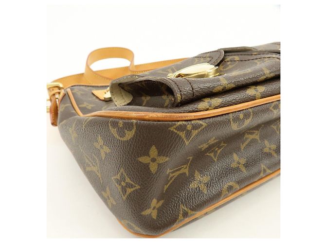 Borsa a tracolla Louis Vuitton Monogram Hudson GM Brown M40045 - vista 10