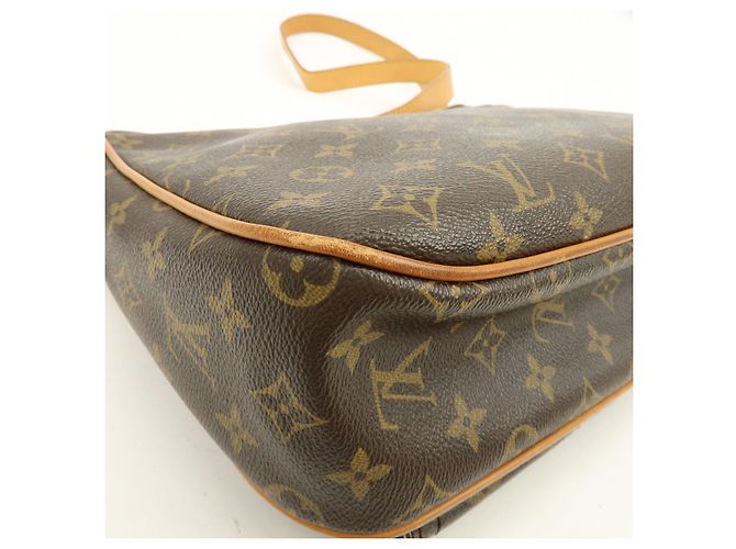 Borsa a tracolla Louis Vuitton Monogram Hudson GM Brown M40045 - vista 11