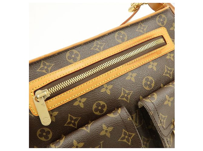 Borsa a tracolla Louis Vuitton Monogram Hudson GM Brown M40045 - vista 15
