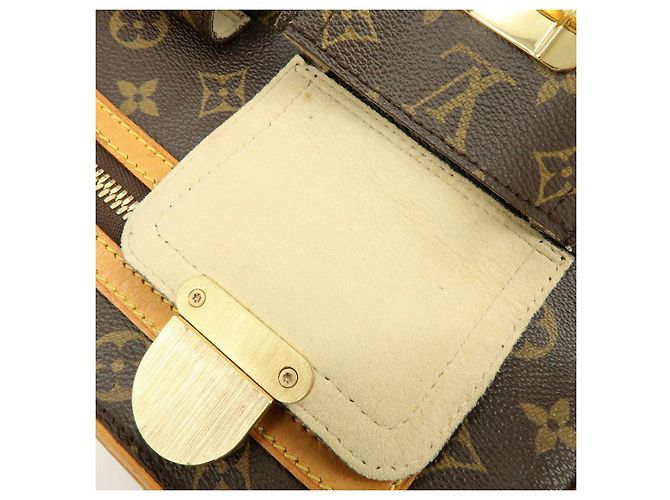 Borsa a tracolla Louis Vuitton Monogram Hudson GM Brown M40045 - vista 22