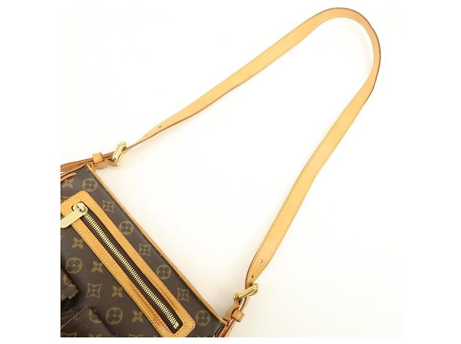 Borsa a tracolla Louis Vuitton Monogram Hudson GM Brown M40045 - vista 6
