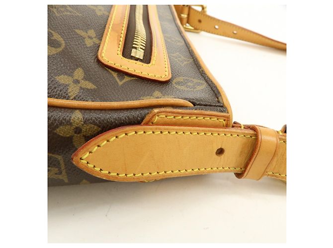 Borsa a tracolla Louis Vuitton Monogram Hudson GM Brown M40045 - vista 8