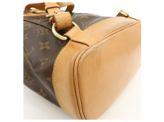 Zaino Louis Vuitton Monogram Montsouris MM Brown M51136 - vista 12