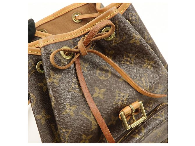 Zaino Louis Vuitton Monogram Montsouris MM Brown M51136 - vista 20