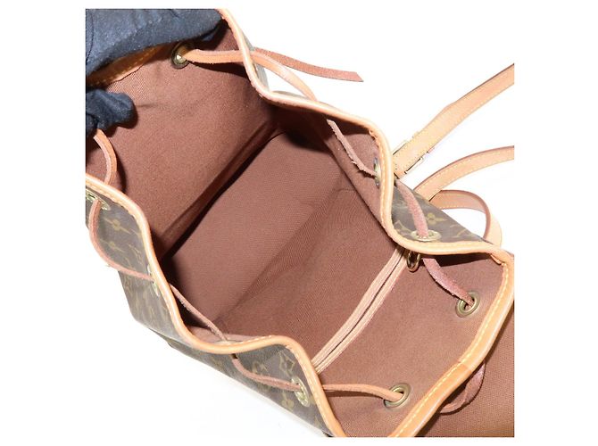 Zaino Louis Vuitton Monogram Montsouris MM Brown M51136 - vista 21